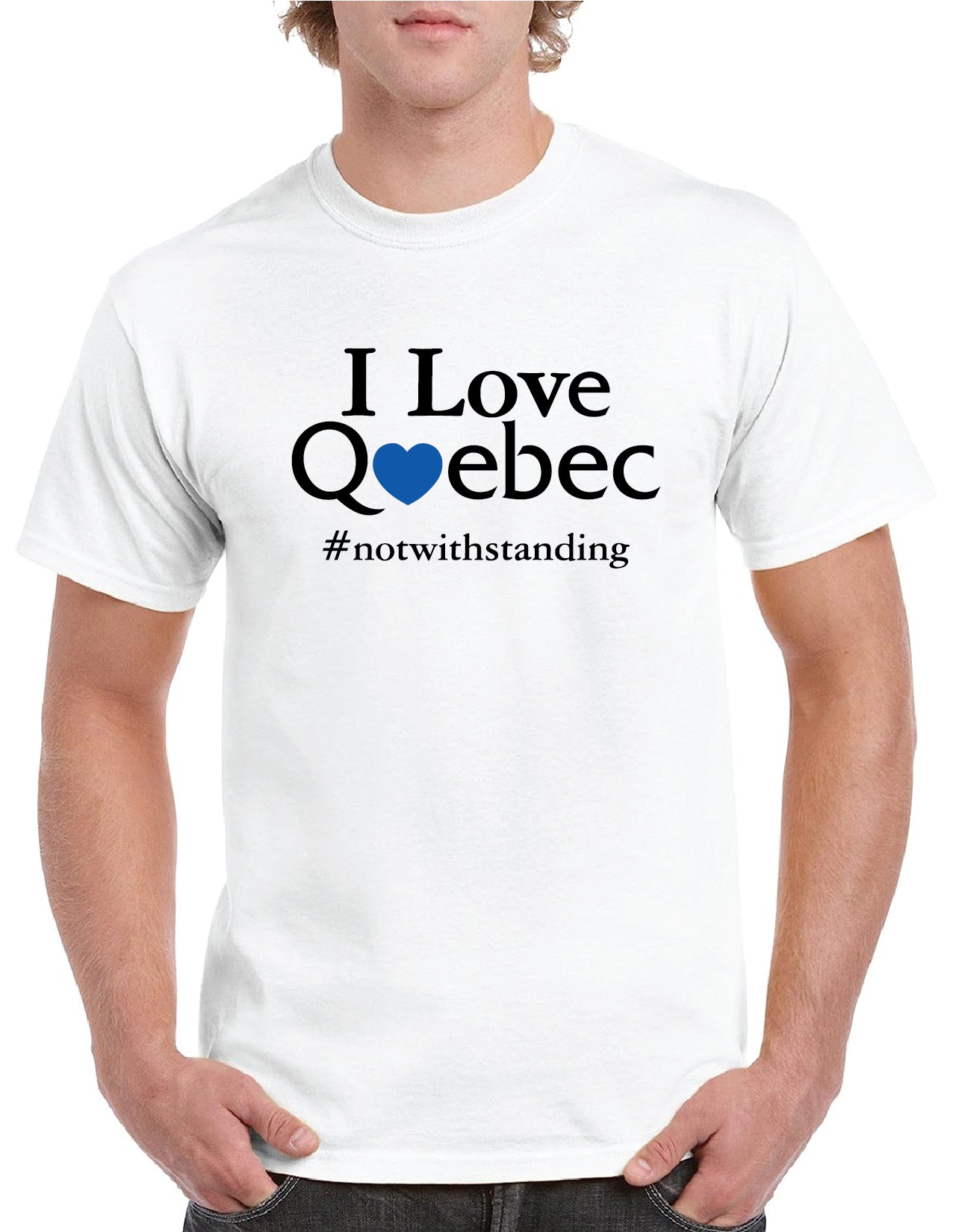 I Love Quebec Men's White T-Shirt